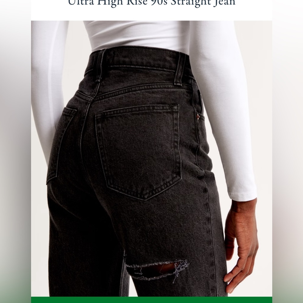 Abercrombie & Fitch 90s straight ultra high rise